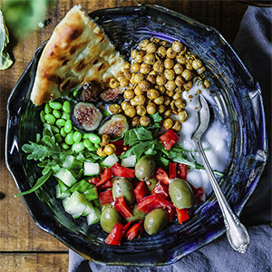 økologisk Marokkansk salat, sund fastfood